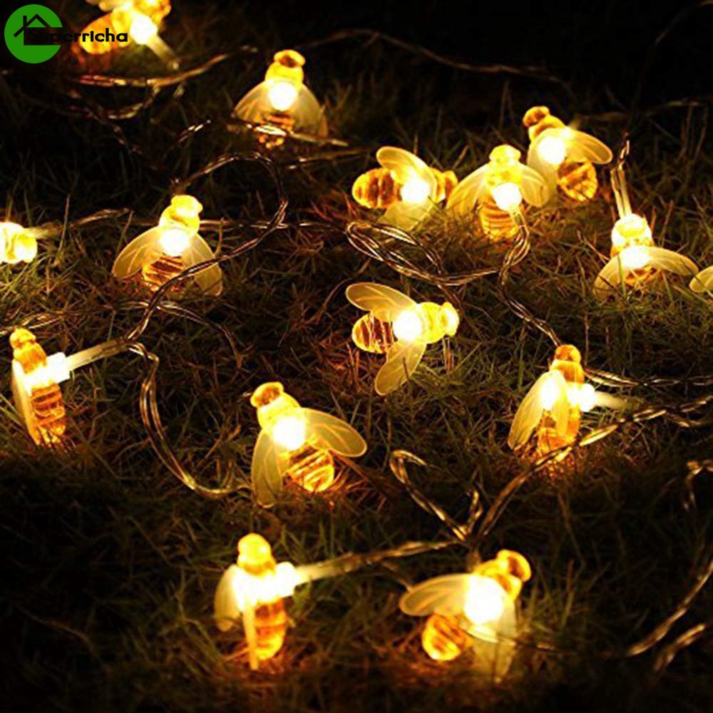 Hot Sale/Lampu String Led Tenaga Baterai Honeybee Fairy String Lights Indoor Pesta Pernikahan Taman Dekorasi