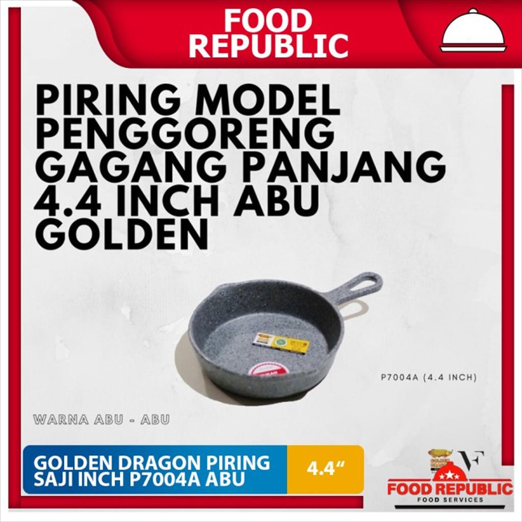 Golden Dragon Piring Saji 4.4 Inch Model Penggorengan Melamin P7004A Abu