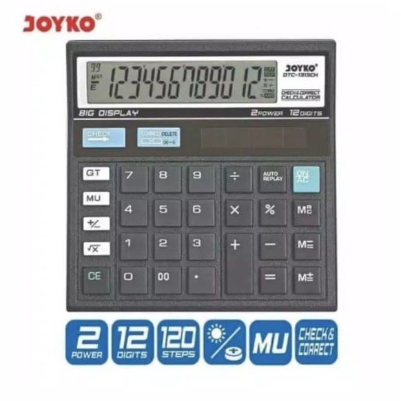 

Terlaris ✨ -Calculator Joyko DTC 1313 CH / Kalkulator / Alat Hitung 12 Digit- 2.2.23