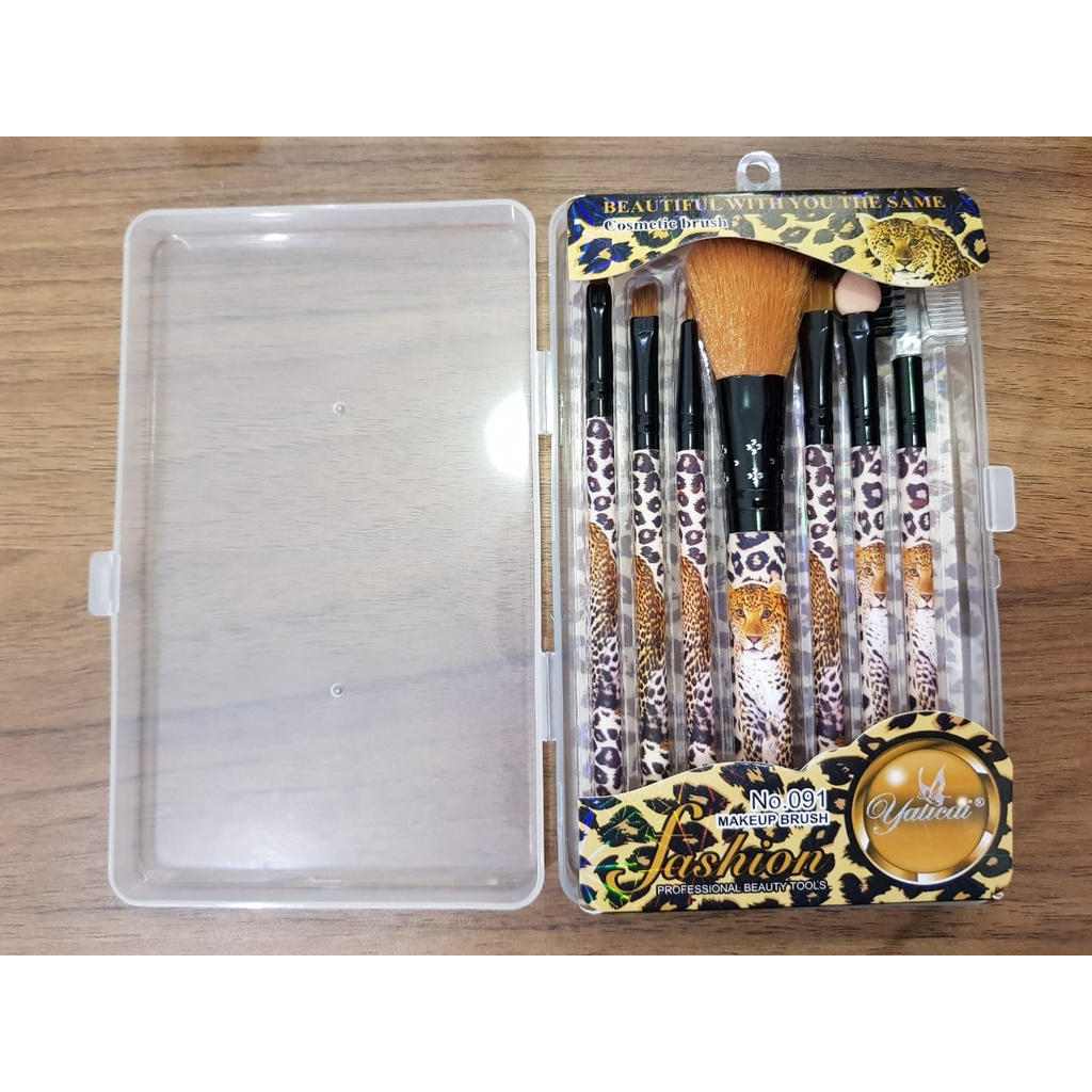 Kuas Make Up Box Set isi 7 Yalicai /KUAS SET MAKE UP