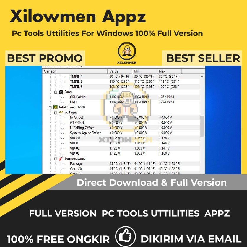 [Full Version] CPUID HWMonitor Free Pro PC Tools Software Utilities Lifetime Win OS