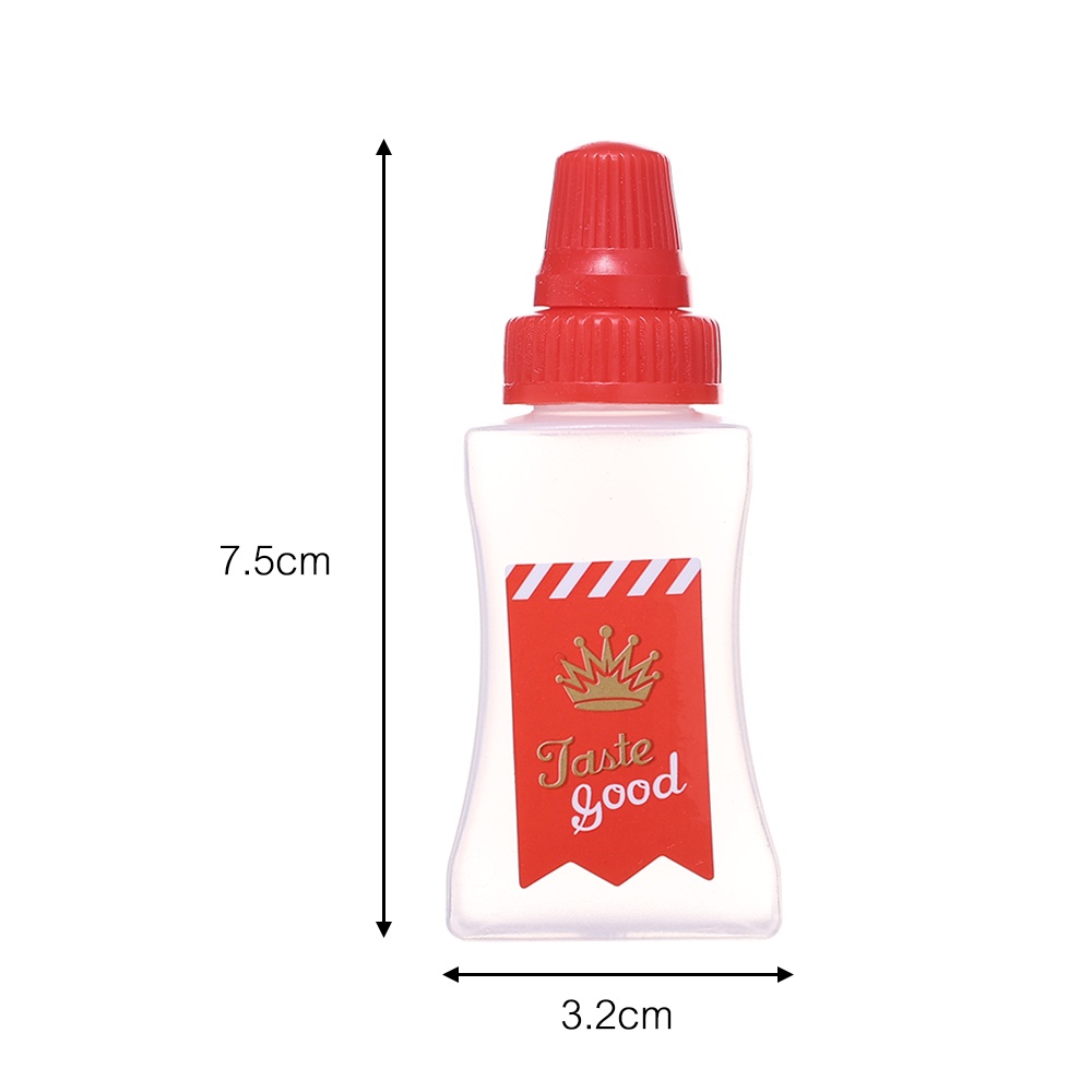 2pcs Wadah Penyimpanan Bumbu Dapat Digunakan Kembali Botol Selai Memeras Mini Isi Ulang Saus Preserve Can Cream Madu Cuka Dispense Jar Untuk Rumah BBQ Camping