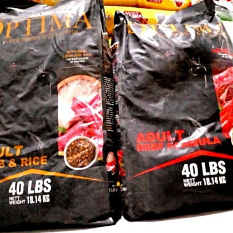 GOJEK Makanan Anjing OPTIMA ADULT LAMB RICE 18KG / DOG FOOD PREMIUM PROMO