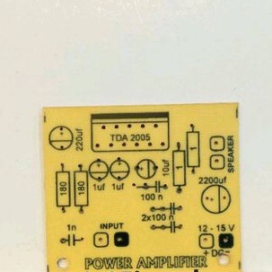 pcb power amplifier mono tda 2005 tda 2004