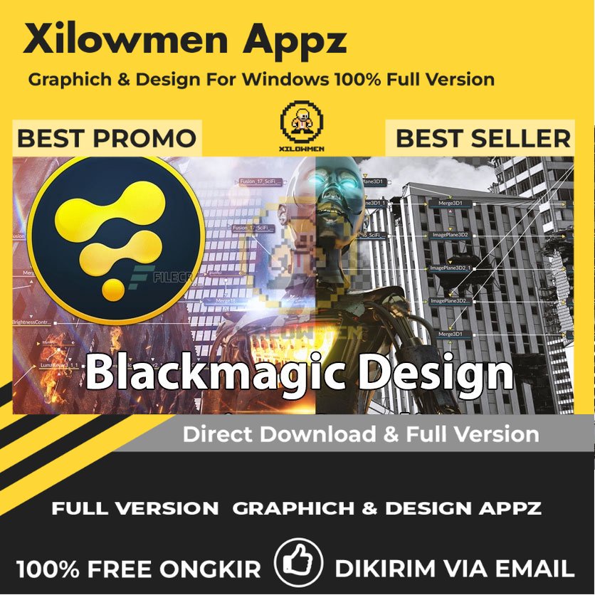 [Full Version] Blackmagic Design Fusion Studio Pro Design Graphics Lifetime Win OS