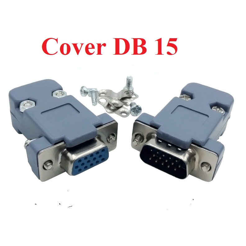 Cover Plastik tutup konektor Soket Adaptor Housing DB15 DB 15 VGA