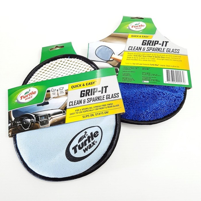 Turtle Wax Grip It Clean &amp; Sparkle Glass TWA-146 , Lap Microfiber Kaca