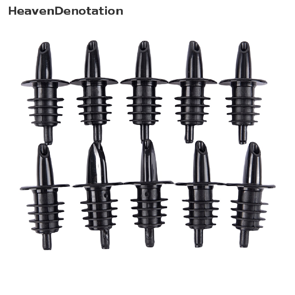 [HeavenDenotation] 10pcs Plastik Minuman Keras Gratis Flow Bar Wine Bottle Pourer Pour Spout Stopper HDV