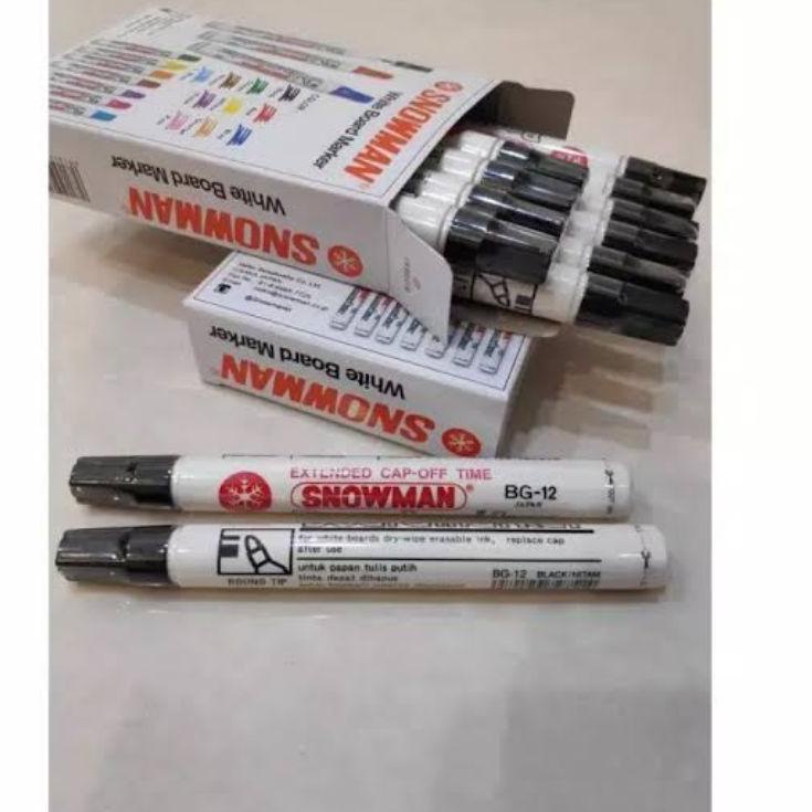 

Menarik Spidol WHITEBOARD SNOWMAN BG-12 (12 PCS) HITAM 6UU!!