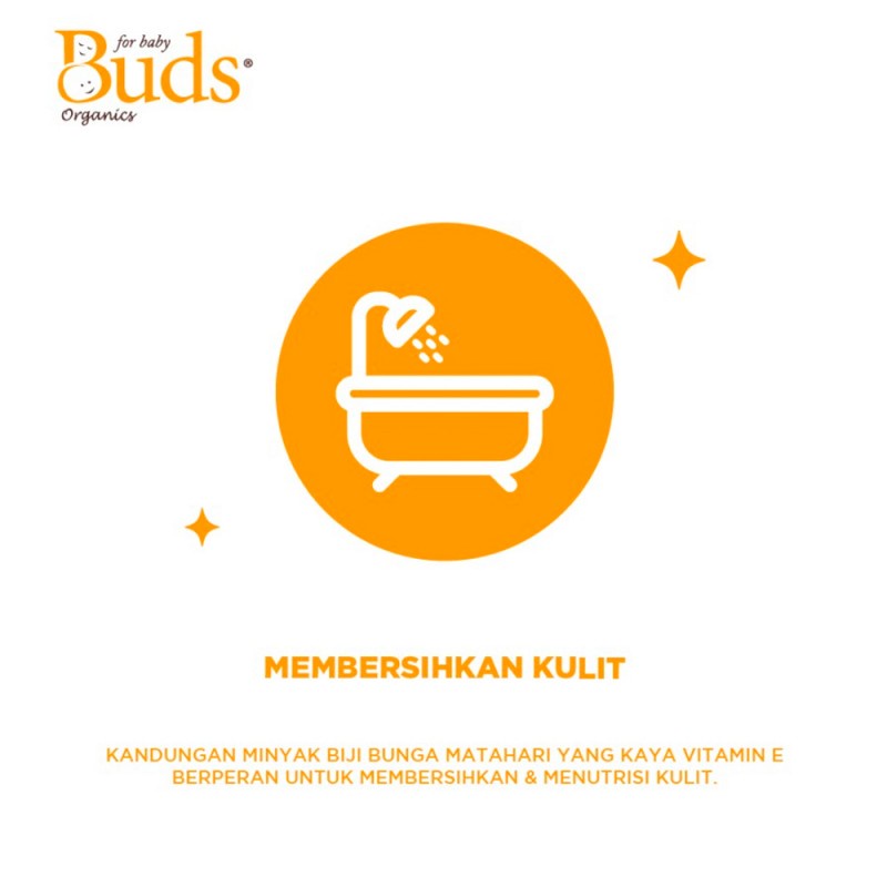 Buds Infant Head To Toe Cleanser Sabun Shampoo Mandi Bayi - 225 ml