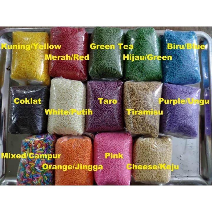 

Meses Varian Warna Bahan Kue