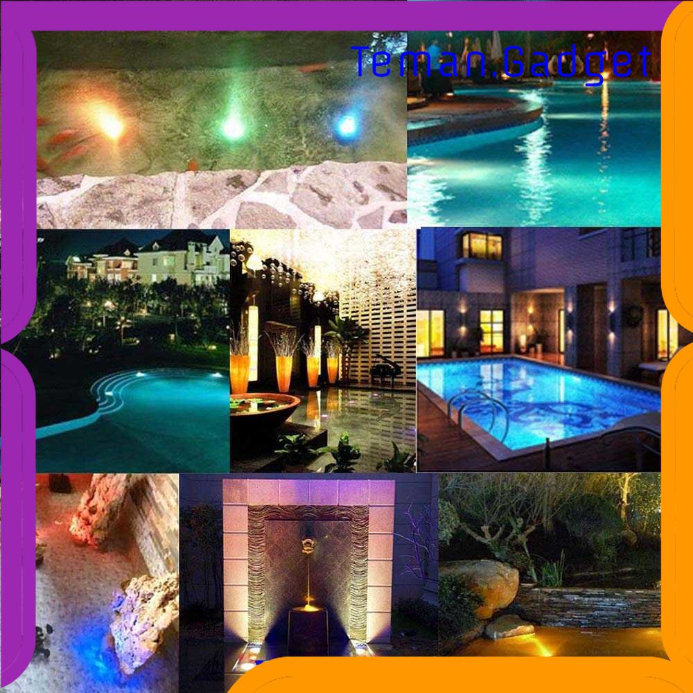TG-LMP Sxzm Lampu Hias RGB Bawah Air Waterproof 7.5W 10 LED 4PCS - XY635