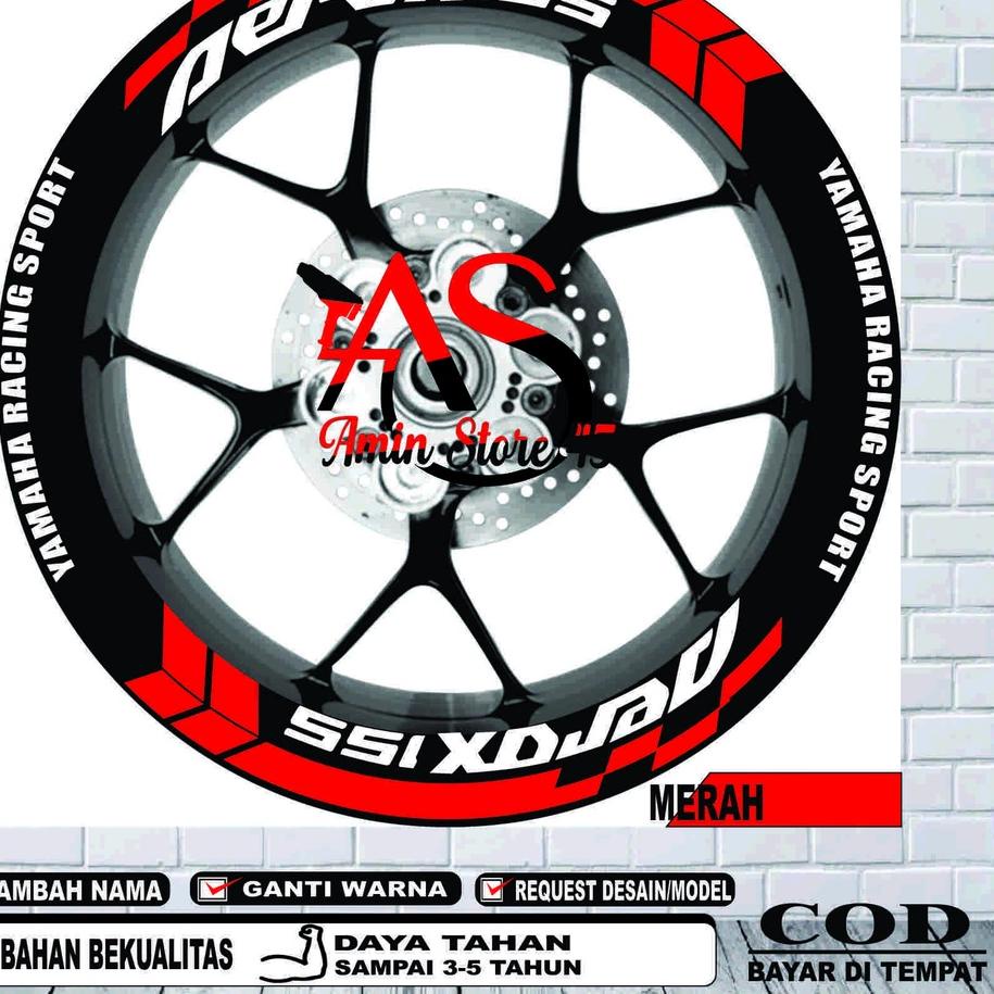 Update Stiker Velg Aerox, Lis Velg Variasi Aerox, Stiker Variasi Velg Yamaha Aerox . . . . . .