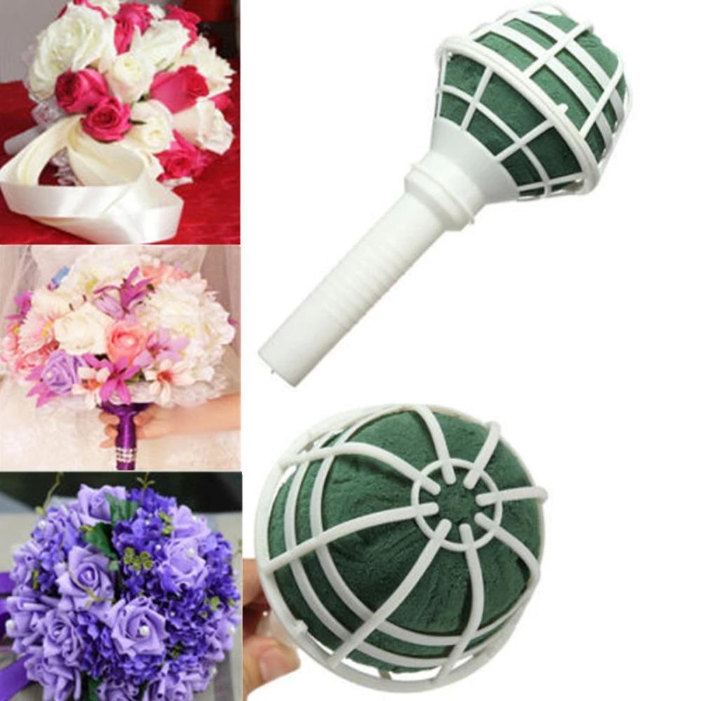 Solighter 6Pcs Bouquet DIY Wedding Holder Dekorasi Bunga