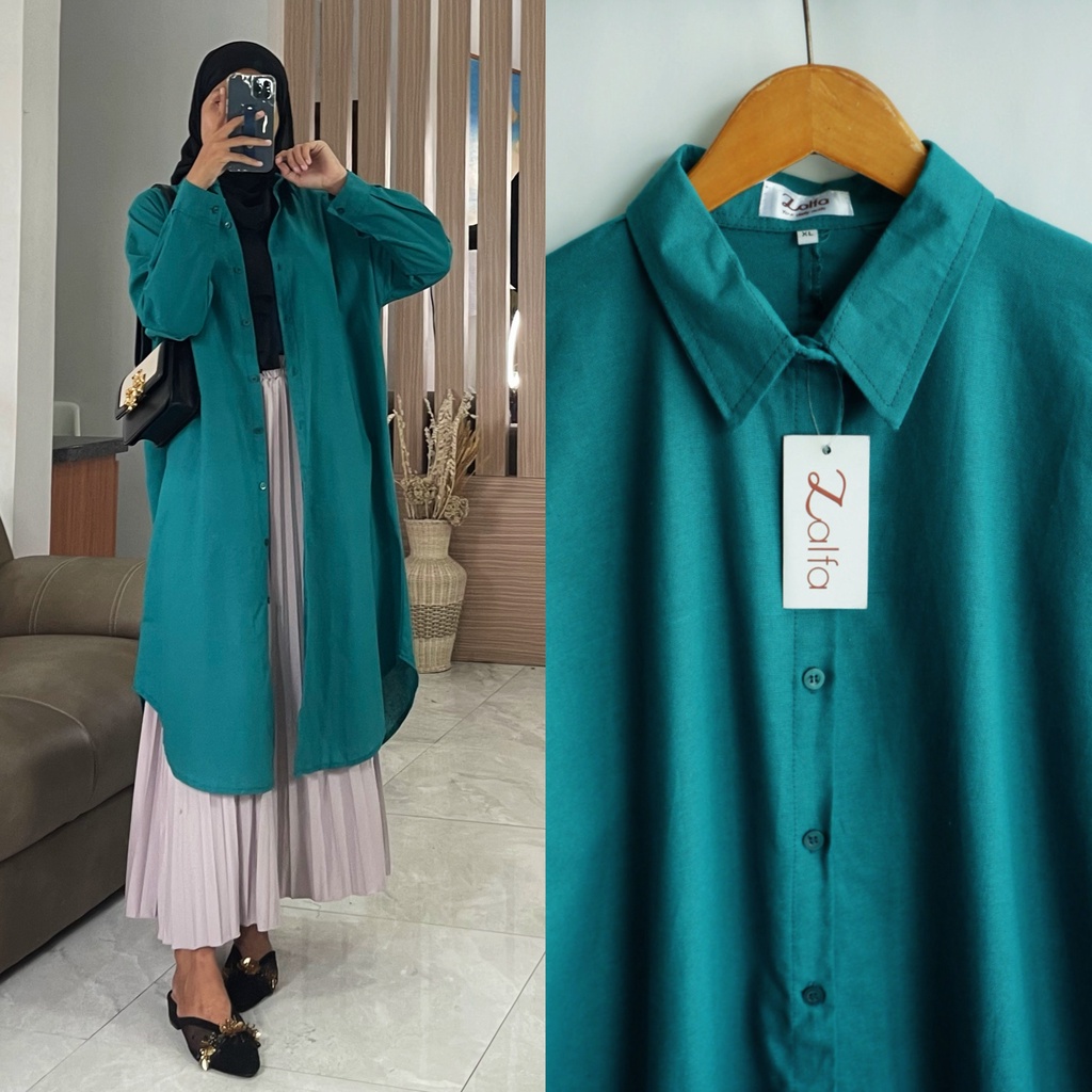 MIRA tunik by ZALFA OUTFIT / Tunik rami polos