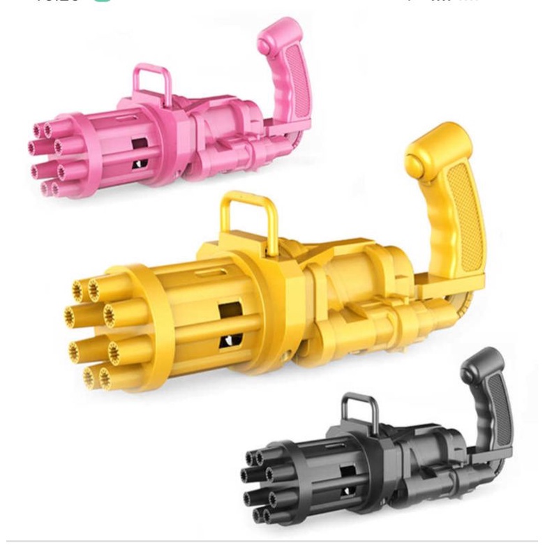COD Joy Mart Bubble Gun Gatling Bubble Machine Mainan Tembakan Pistol Gelembung Busa Elektrik