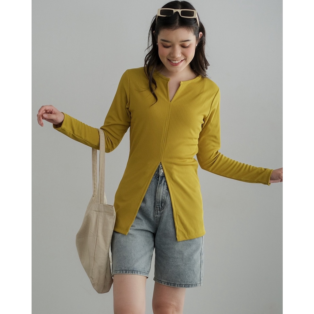 Myrubylicious MADIA BLOUSE KODE 4080   | BLOUSE | BLOUSE WANITA | BLOUSE RIB