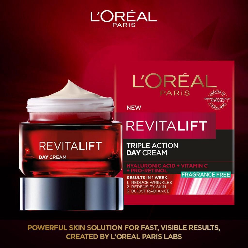 LOREAL PARIS Revitalift Triple Action Day Cream 50mL