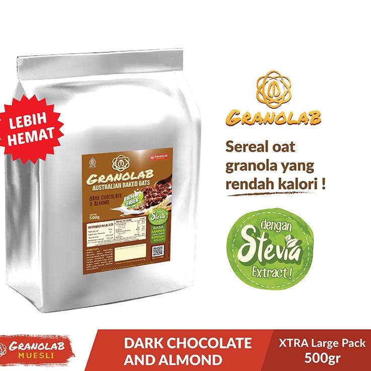 

➫ Granola 500 gr Dark Chocolate & Almond - Granolab Muesli ۩