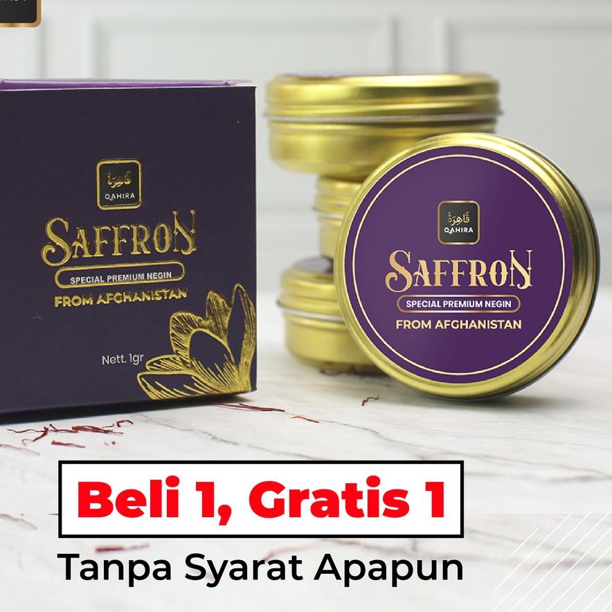 

♫ Qahira Saffron Buy 1 Get 1 Free Premium Afghanistan Aski Original Saffron Super Nigen Grade A++ ☑