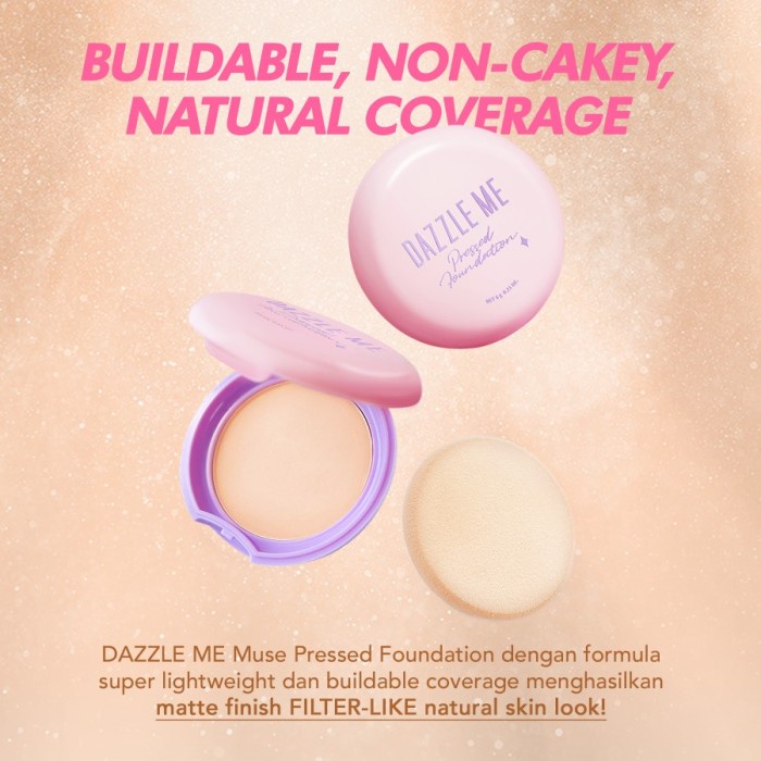 DAZZLE ME Muse Pressed Foundation Blurring Matte
