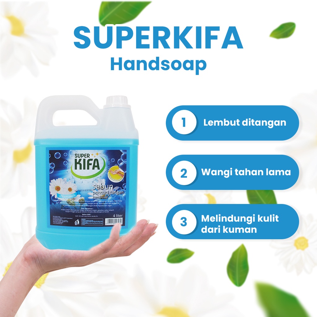 SUPER KIFAJerigen Hand Soap Chamomile 4L -Sabun Cuci Tangan