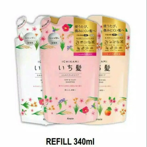 ICHIKAMI SHAMPO REFFIL 340ML ORIGINAL MADE IN JAPAN - ICHIKAMI SHAMPOO - AIRY N SILKY