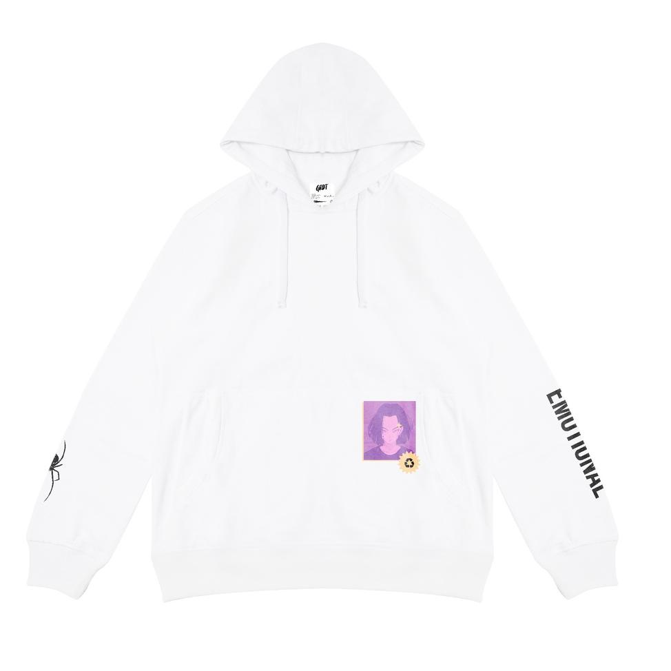 TERMURAH GRDT Emotional Hoodie White