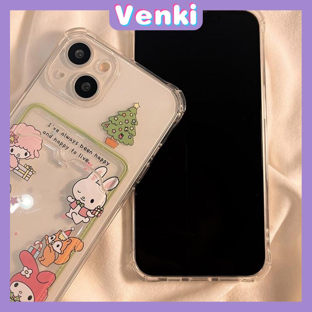 For iPhone 14 Pro Max Card Holder Case Clear Card Storage Back Cover Cute Cartoon Camera Protection Shockproof For iPhone 14 13 12 11 Plus Pro Max 7 Plus X XR