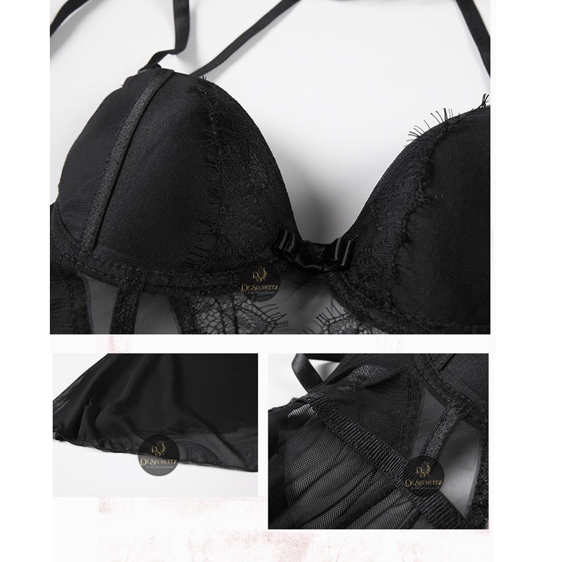 DeSecrettz MICHELLE Lingerie Sexy With Push Up Bra, Includes G-String