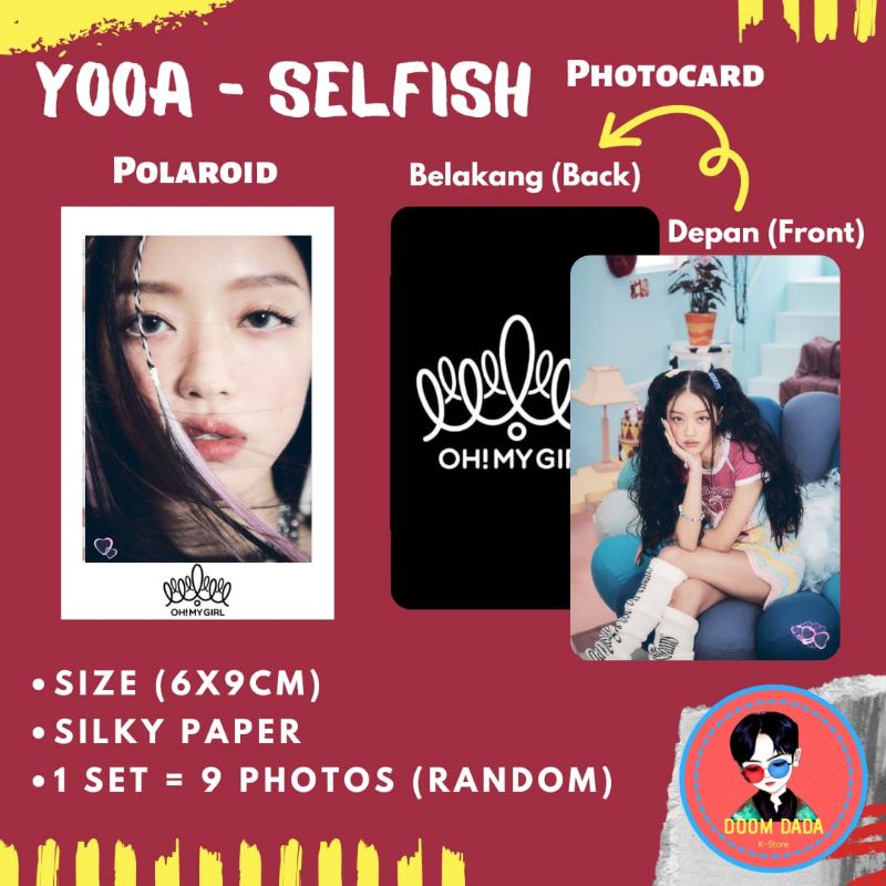 Paket Polaroid Oh My Girl Hyojung Jiho Mimi Binnie Arin Seunghee Yooa / Paket Photocard Oh My Girl K