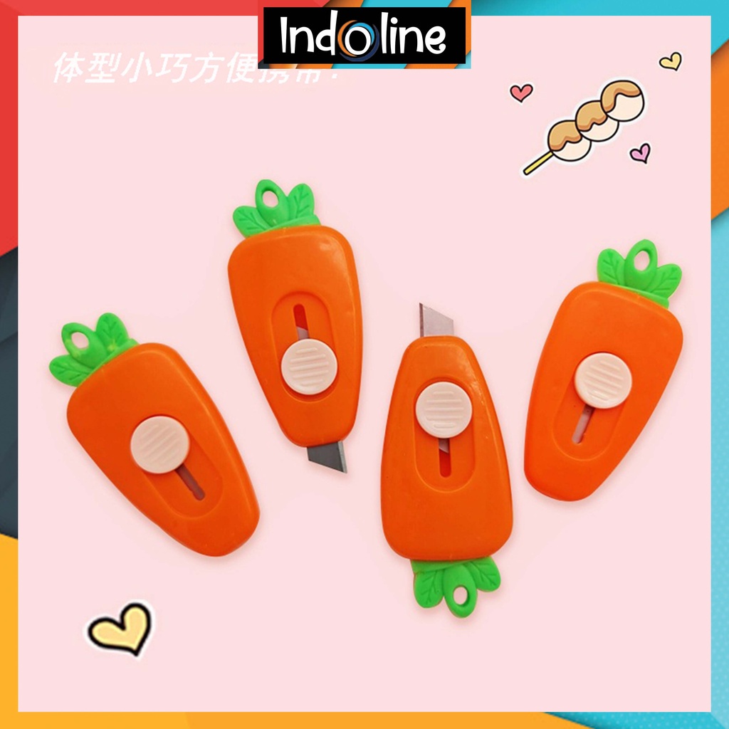 

Pisau Kecil Cutter Mini Karakter Wortel Cutter Travelling Portable Import COD 790