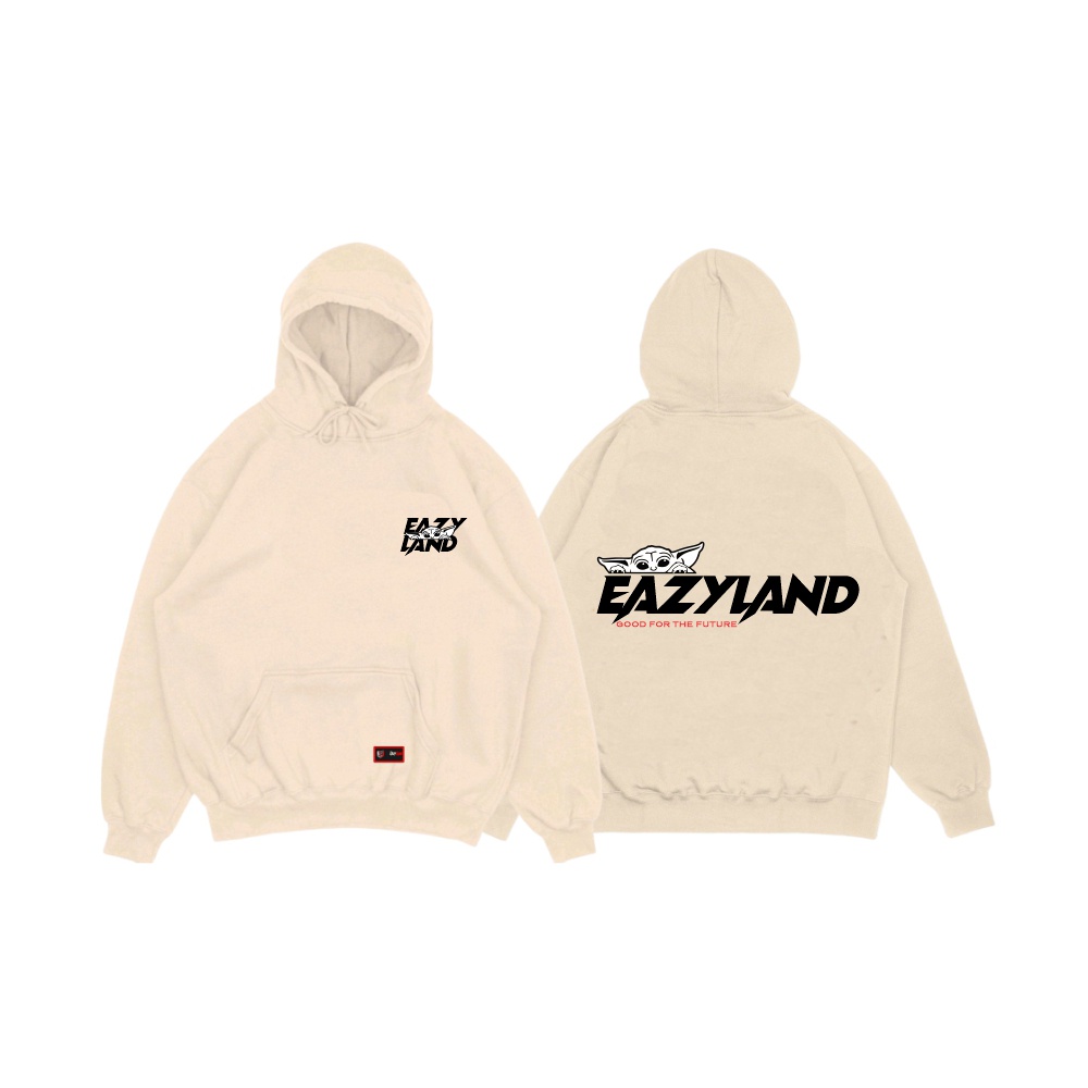 EAZY LAND Hoodie &amp; Sweatshirt Pria Warna Cream Switer Jaket Hodie Bahan Flece Tebal Hudie Size M-XL Sweater Hoodie Pria &amp; Wanita