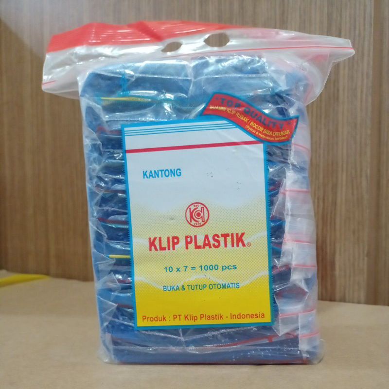 Plastik Klip Obat 10x7 Biru isi 1000pcs