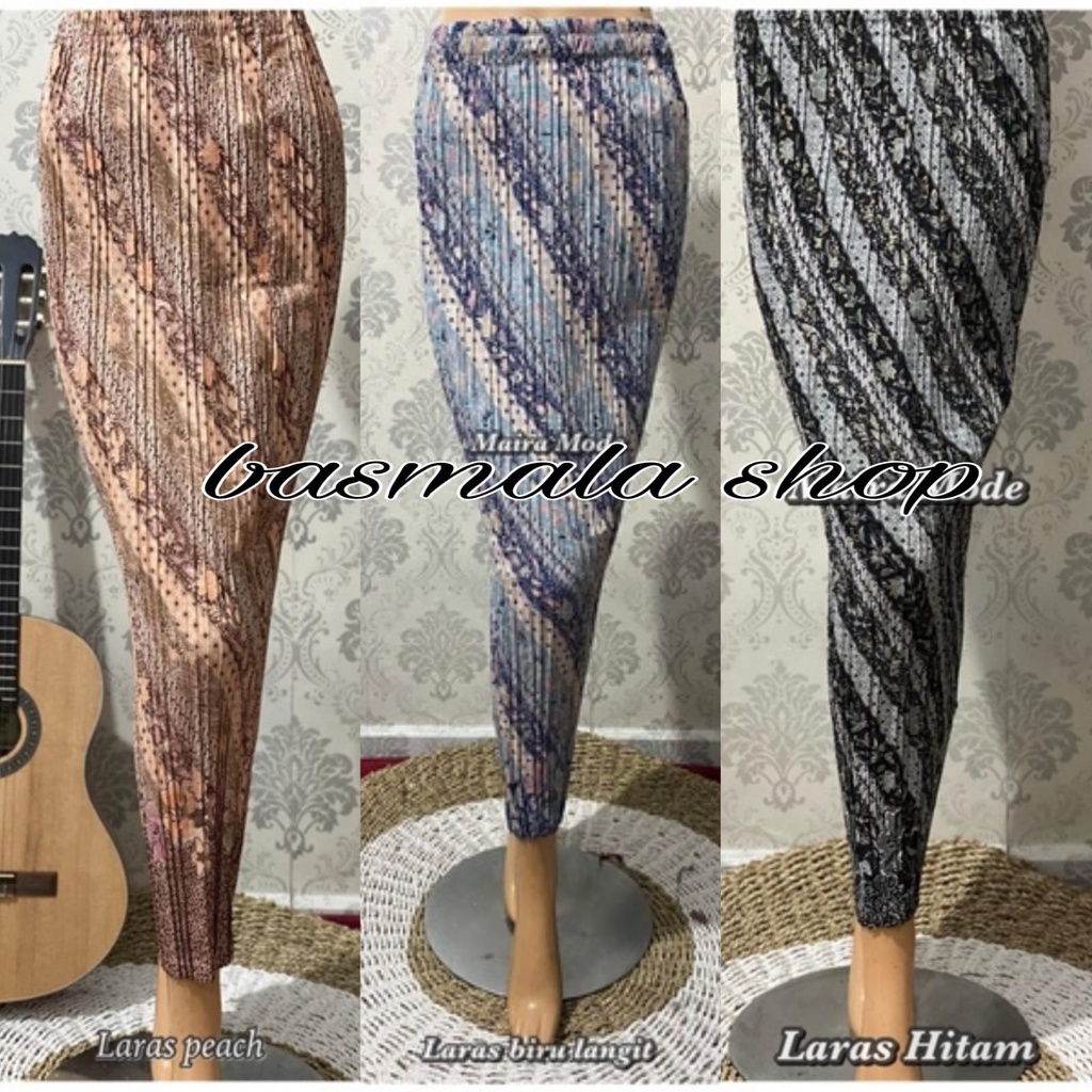 REAL PICT ROK PLISKET BATIK / ROK PLISKET / BAWAHAN KEBAYA / ROK KEBAYA / ROK WISUDA / LARAS PINK LA