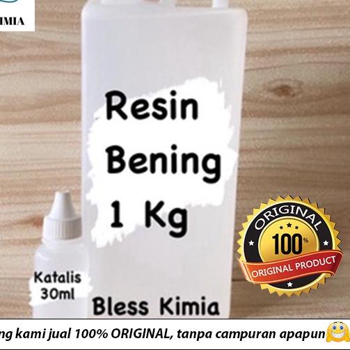 ♣ Resin Bening (1KG) -Fiberglass - Resin Bening- Resin- Resin Bening Souvenir Kerajinan ➼