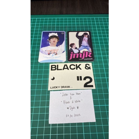 black & white and letter from moon exhibition