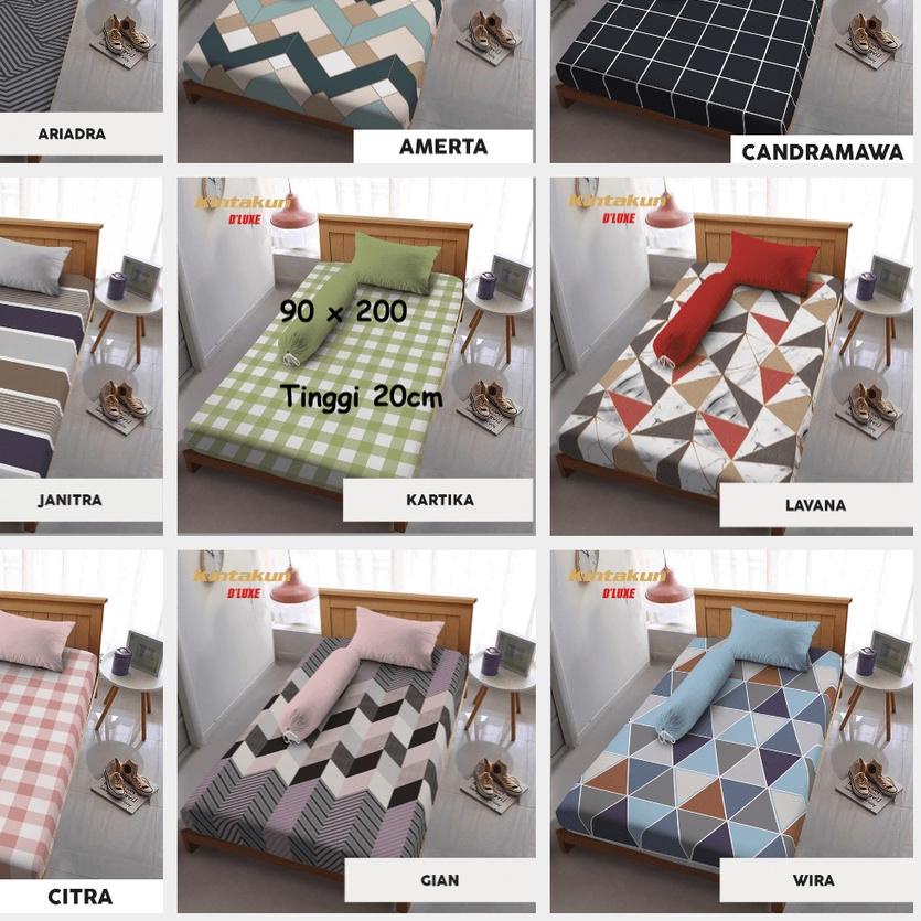 ✦ Sprei Kintakun Tinggi 20 cm Uk.90 x 200 ◌