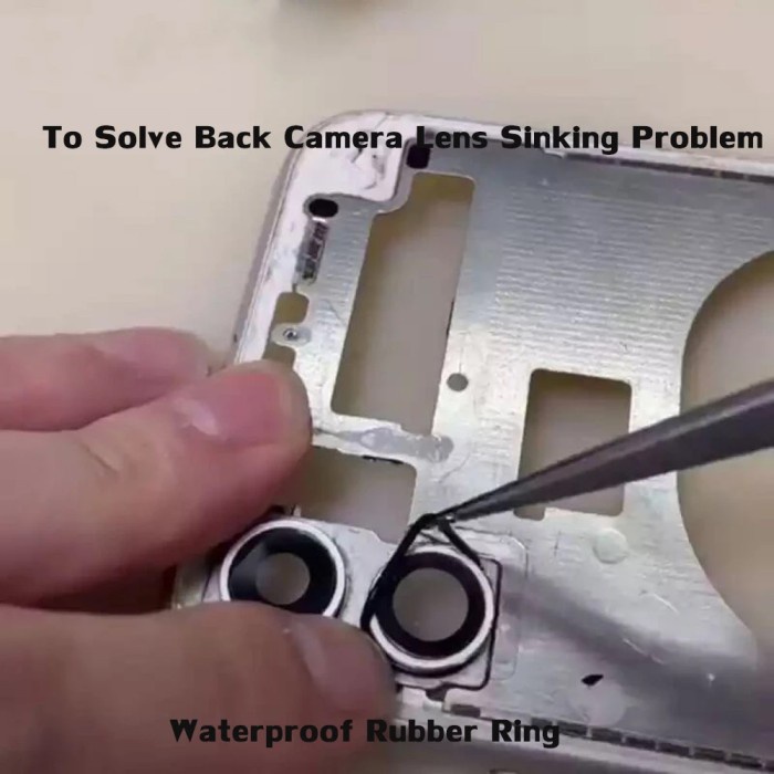 monggo] Karet Cincin Camera iPhone 13 12 11 Pro Max Untuk Backglass Big Hole