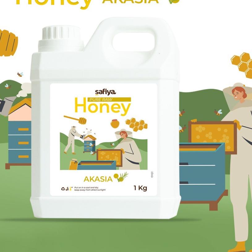

♙ Murni Akasia 1 Kg Series Raw Honey Asli Safiya Food ☏