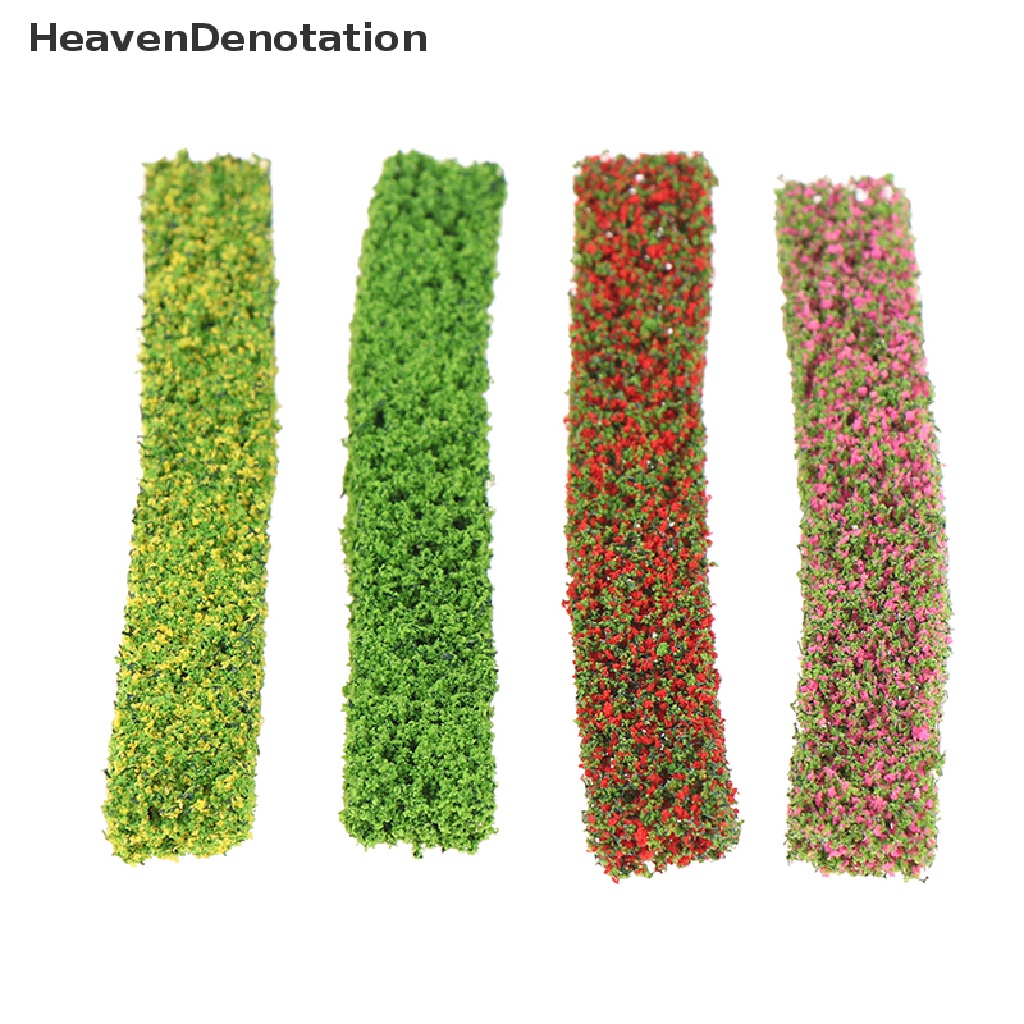 [HeavenDenotation] 2pcs Strip Perdu Meja Pasir Hijau Model Miniatur Simulasi Pagar Rumput DIY HDV