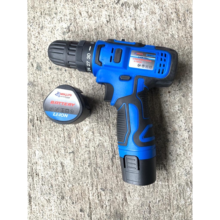 Paling Sesuai !! Mesin Bor Cordles Mikayo 12v bor tanpa kabel  Terlaris