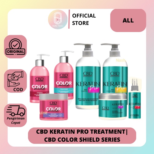 QEILA - CBD KERATIN PRO TREATMENT - Daily Hair Mask | Vitamin Spray | Shampoo | Conditioner | Masker Rambut Shampo Kondisioner