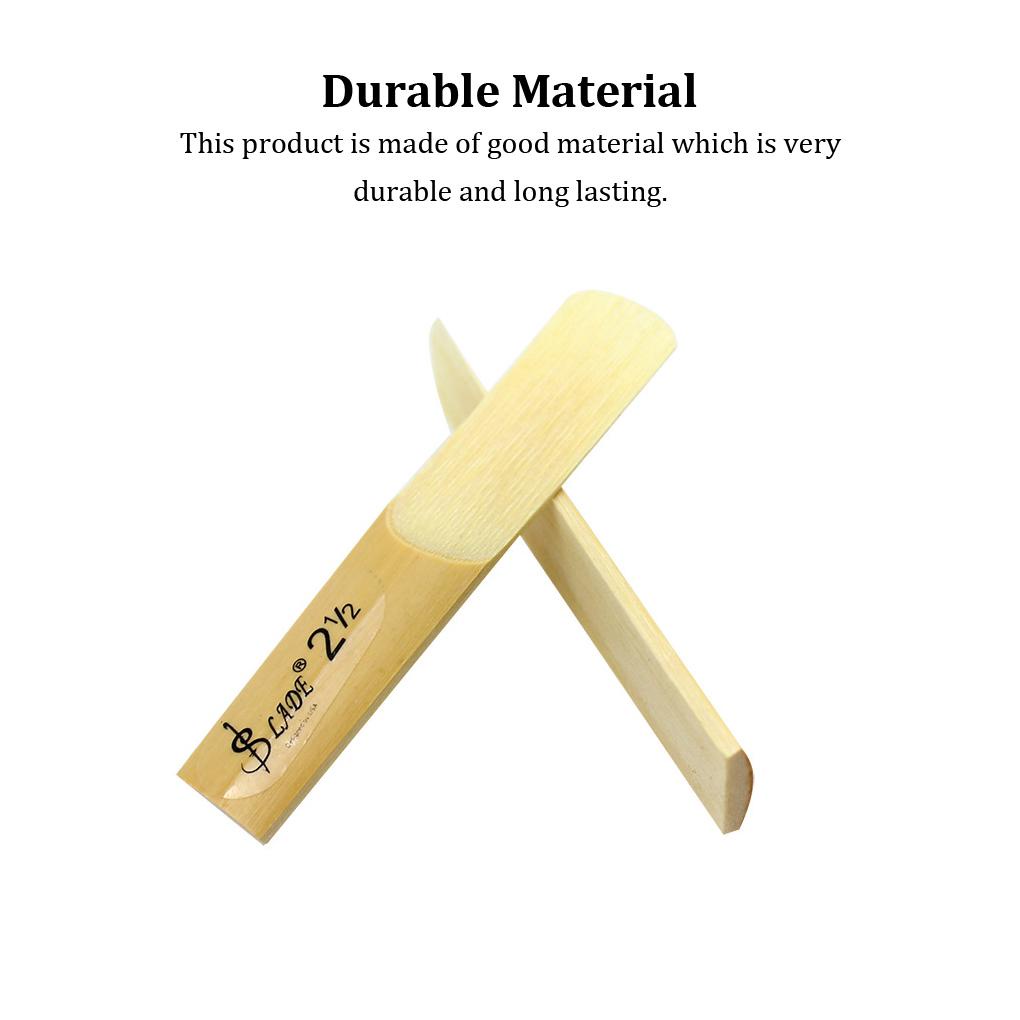 Huit 10Pcs Reed Clarinet Kekuatan Instrumen Aksesori Bagian Halus Permukaan Bantu Potongan Peluit Alto Performa