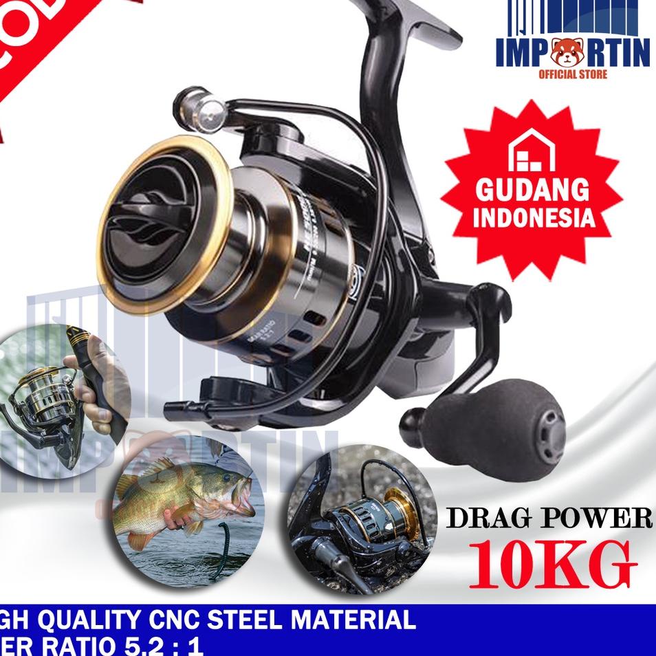 Terbaik Reel Pancing HE1000 - 7000 10 Kg/ Reel Pancing Murah Kuat Power/ Reel Pancing Laut Tarikan P