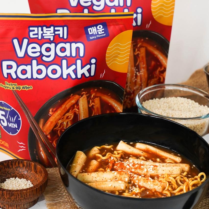 

✳ [VEGAN] RABOKKI ORIGINAL | RAMYEON TOPOKKI ORIGINAL | RAMYEON & KUE BERAS - VEGAN LAND ●