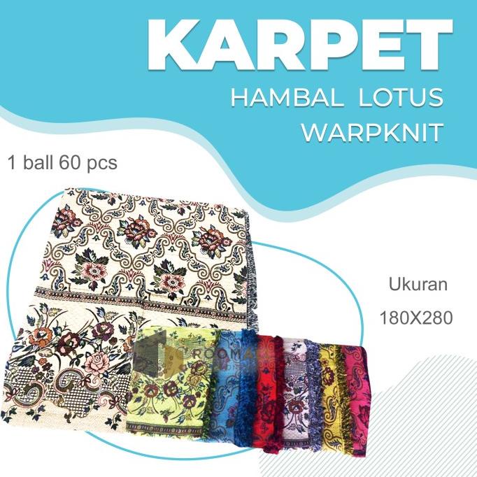KARPET RAJUT HAMBAL LOTUS WARPKNIT UKURAN 180X280