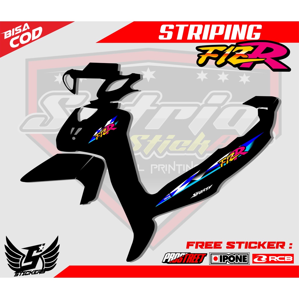 STRIPING VARIASI FIZ R / STICKER LIST STICKER MOTOR YAMAHA FIZ R JADUL