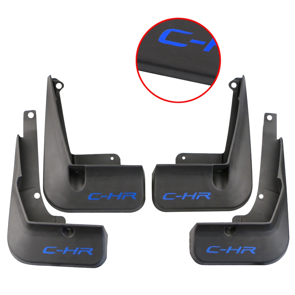 4pcs Flaps Lumpur Mobil Untuk Toyota C-HR CHR 2016-2022 Mudflaps Splash Guard Depan Belakang Spakbor Mudguards Aksesoris