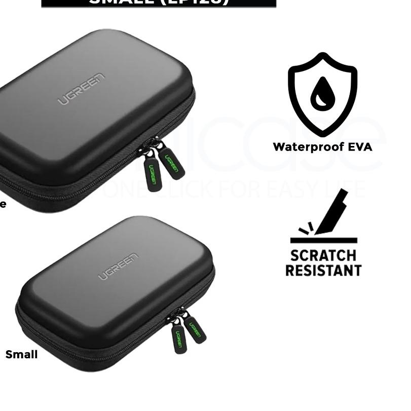 ♔ Tas Hardisk HDD Eksternal UGREEN Storage Bag Hard Disk EVA Pouch ☪